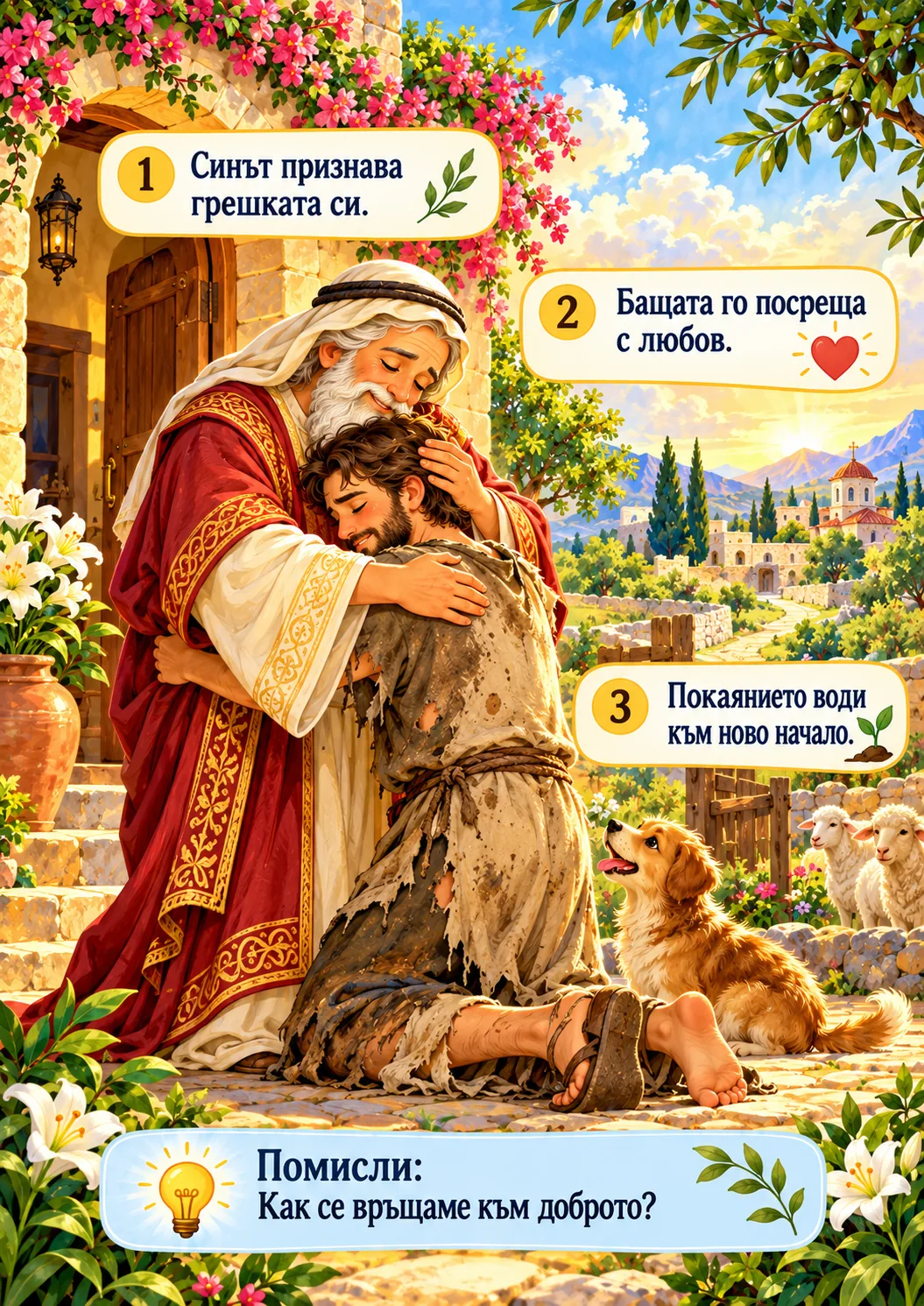 Рисуван православен урок за деца: Бащата, който чакаше с любов
