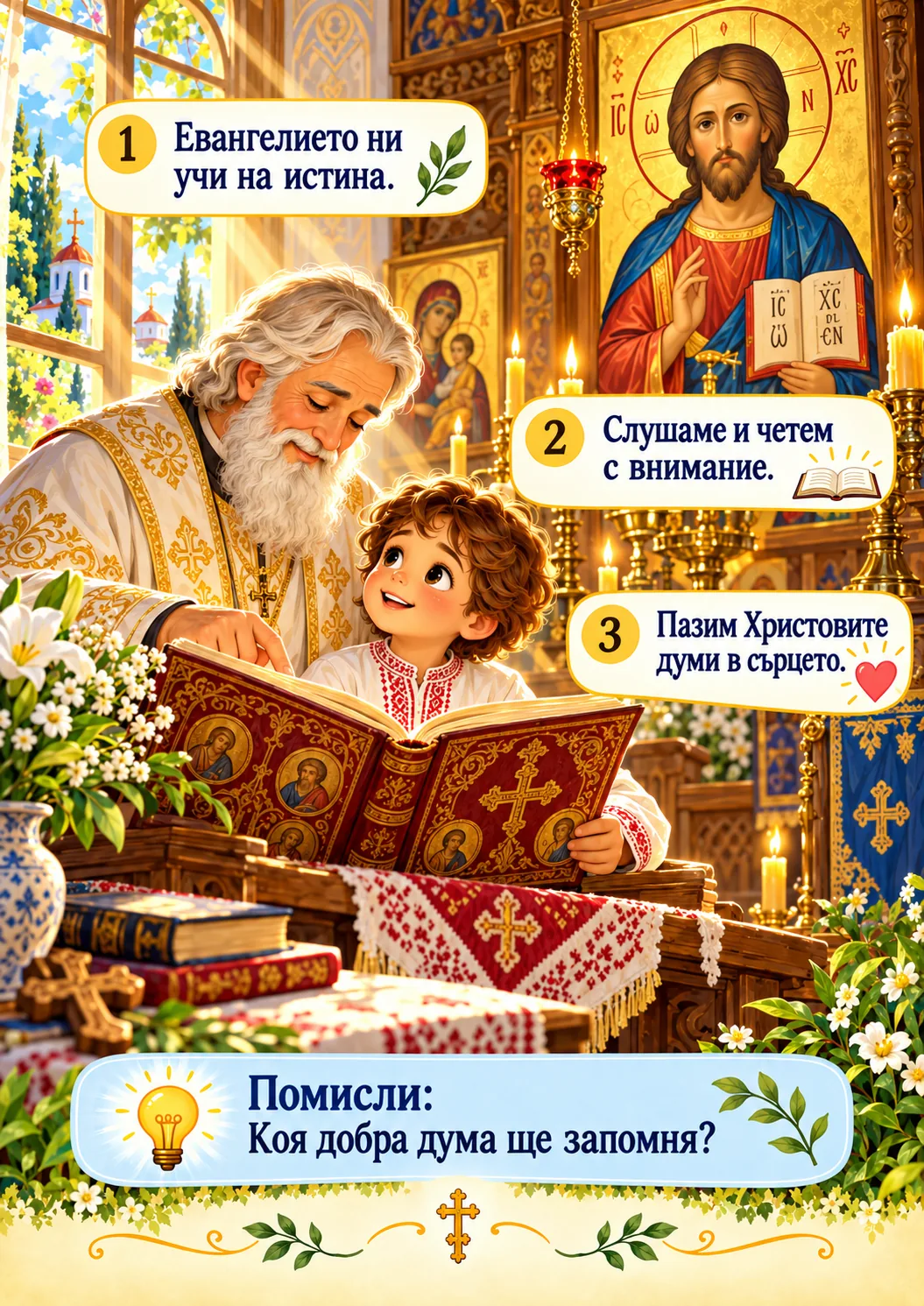 Рисуван православен урок за деца: Кой е Иисус?
