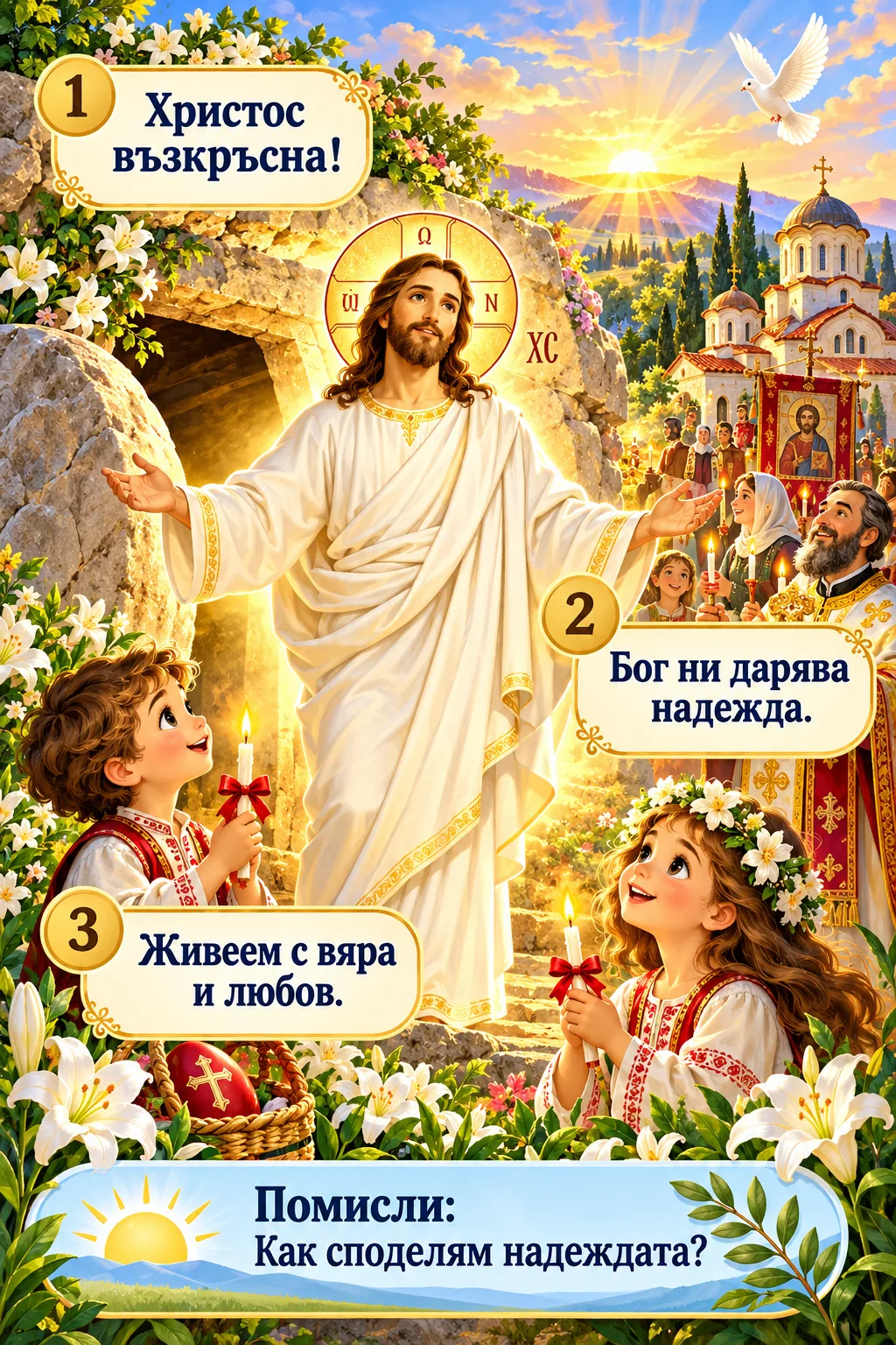 Рисувана история за деца: Каква е голямата християнска надежда?