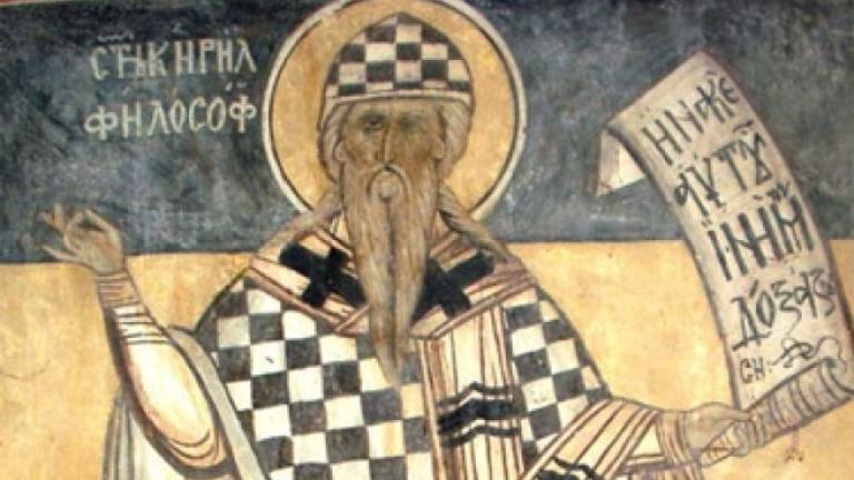 Икона: Св. Кирил Славянобългарски — Успение