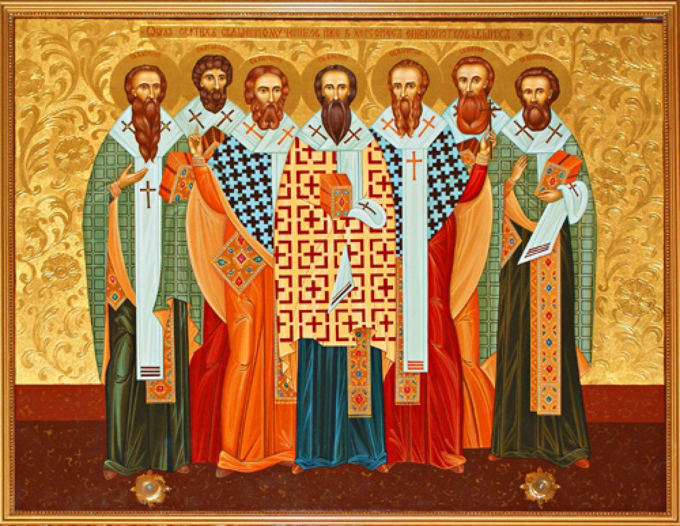 Икона: Св. свещеномъченици Василий, Ефрем, Капитон и другите епископи Херсонски