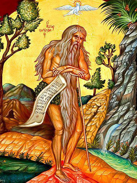 Икона: Преп. Онуфрий Велики