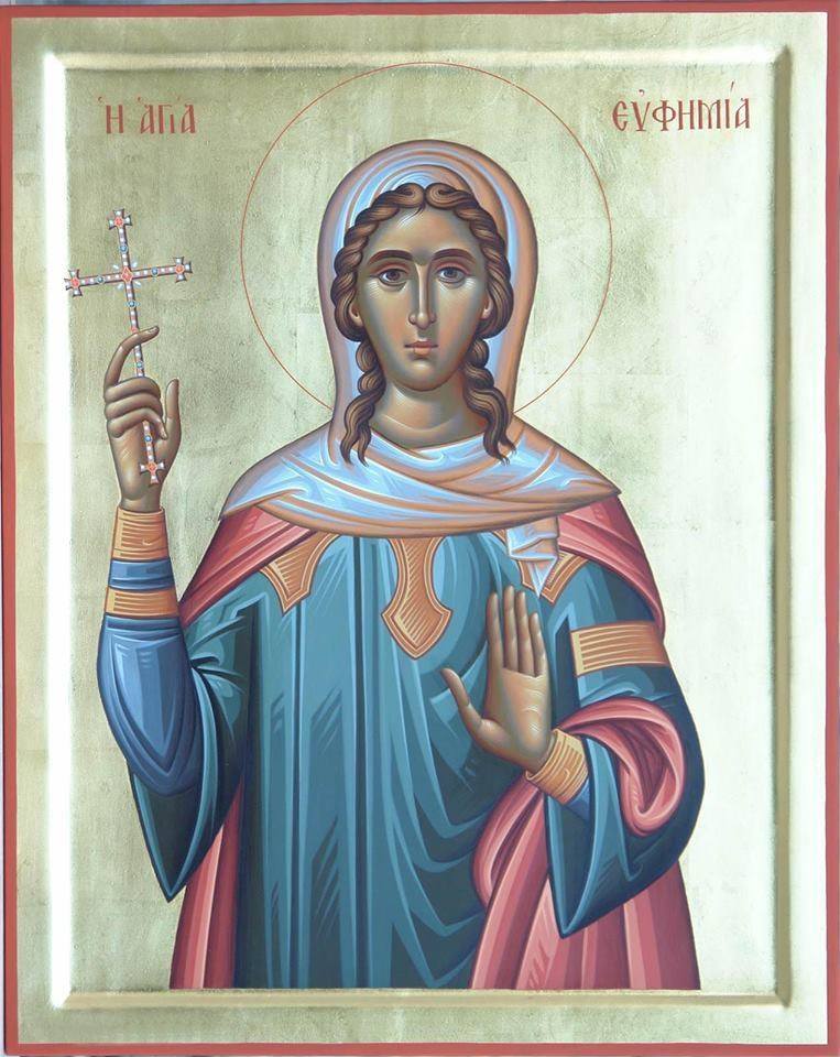 Икона: Св. великомъченица Евфимия Всехвална